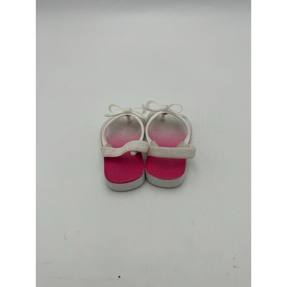 Nicole Miller Girl Size 4 Rubber Sole Easy Slip On Style Flip Flops Multicolor - Picture 4 of 5